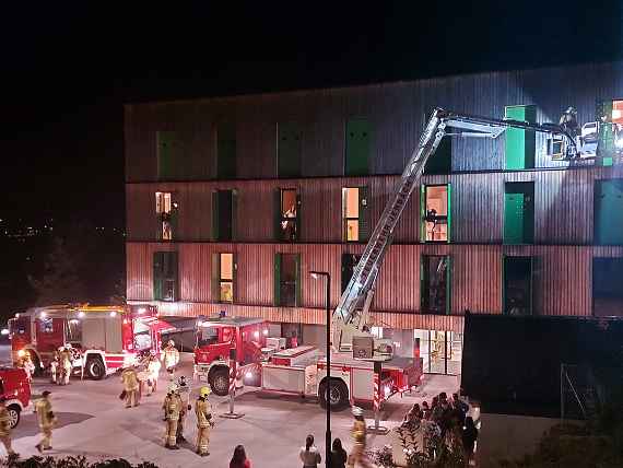 Brandschutzübung an der HBLFA Tirol