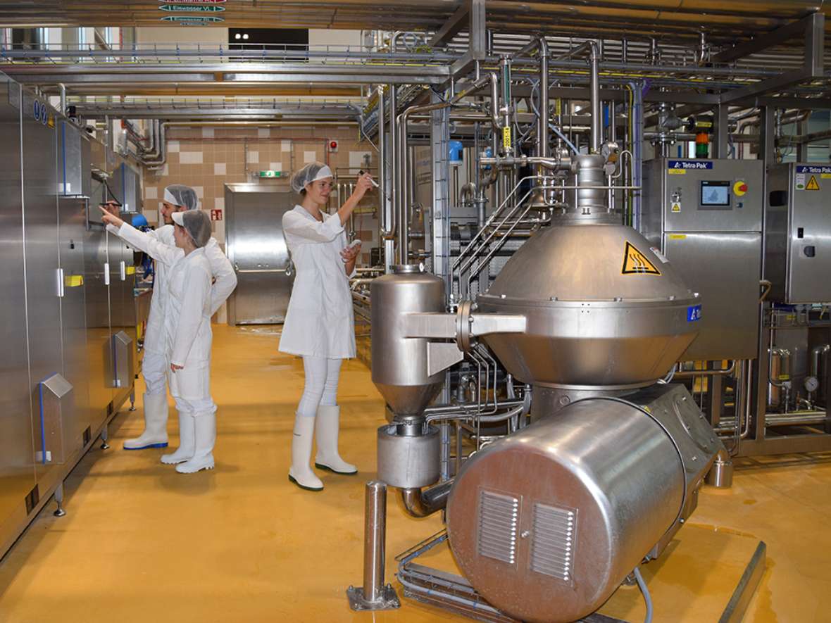 Milchverarbeitung in der Fachrichtung Lebensmittel- und Biotechnologie