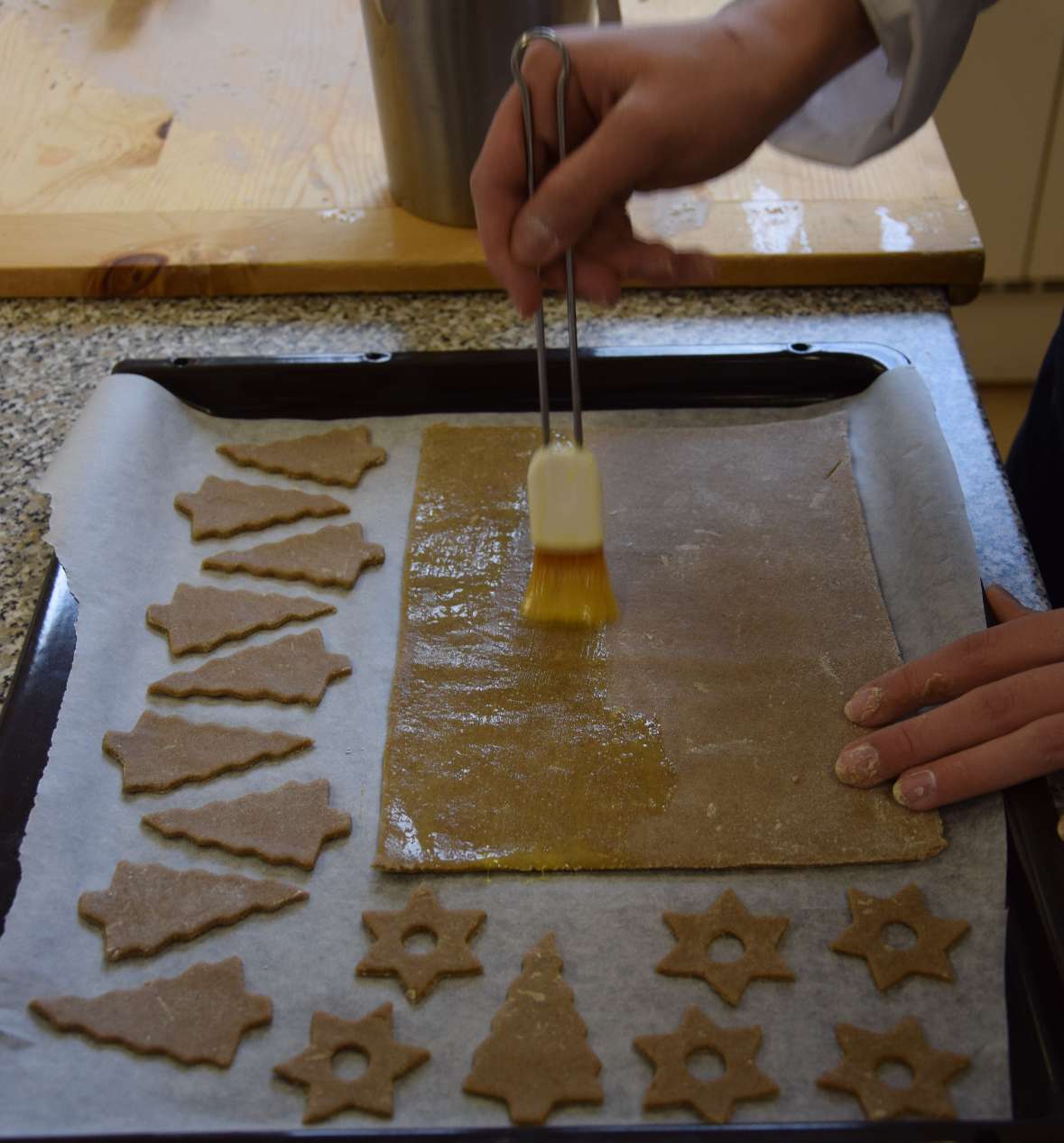 Mürbteig und Lebkuchen in der 1B