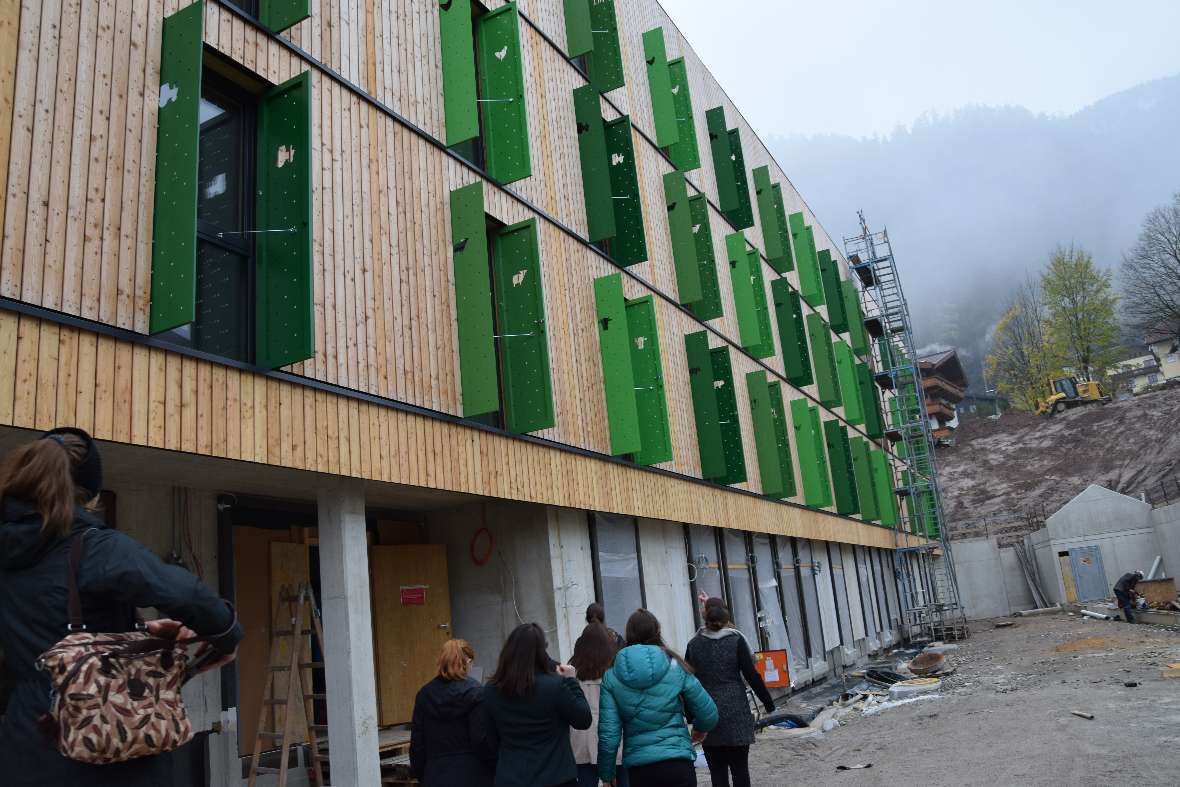 Baustellenbesichtigung Internatsgebäude