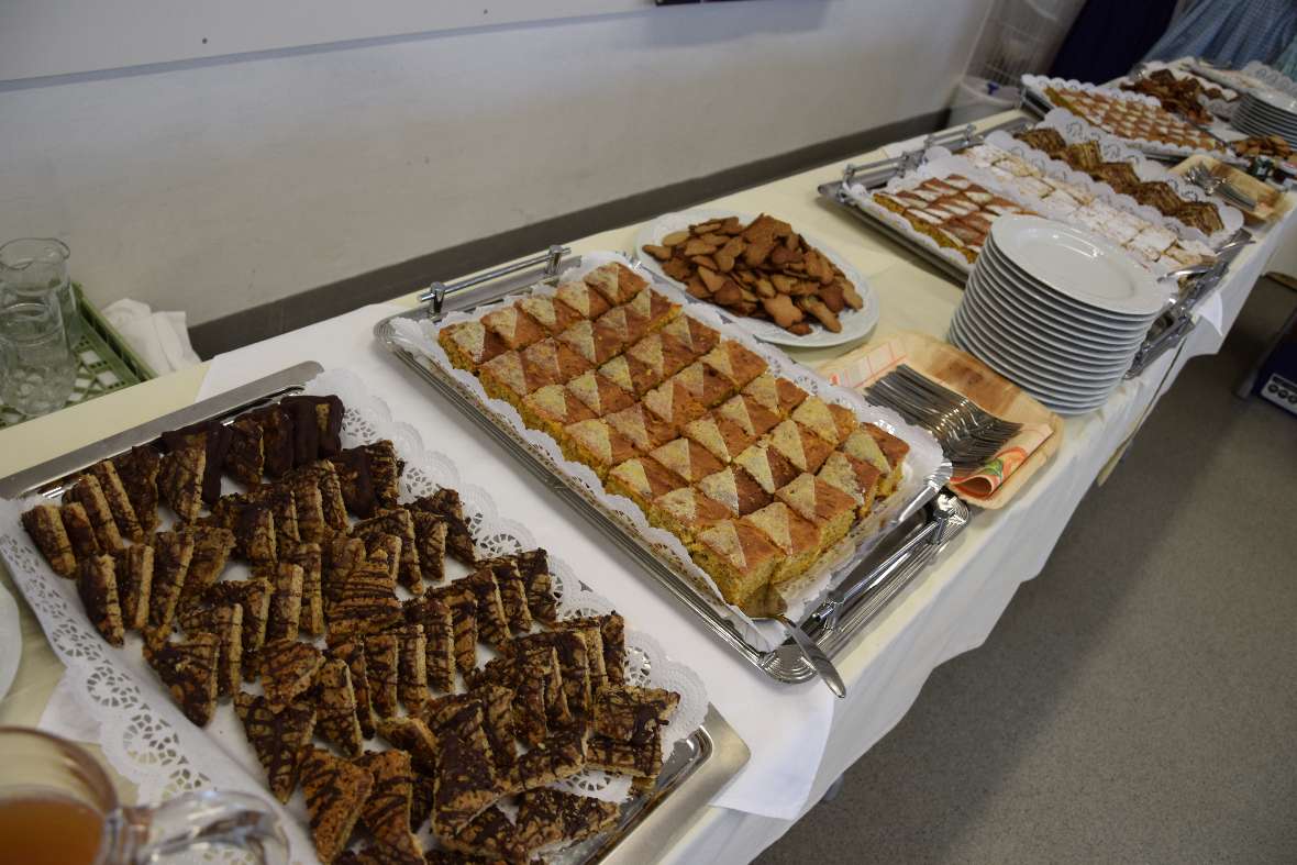Köstlichkeiten in der Cafeteria