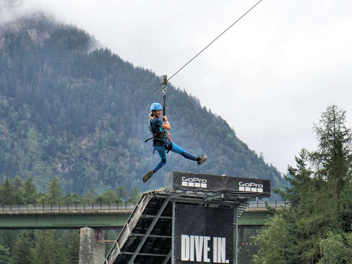 Flying Fox in der Area 47 im Ötztal