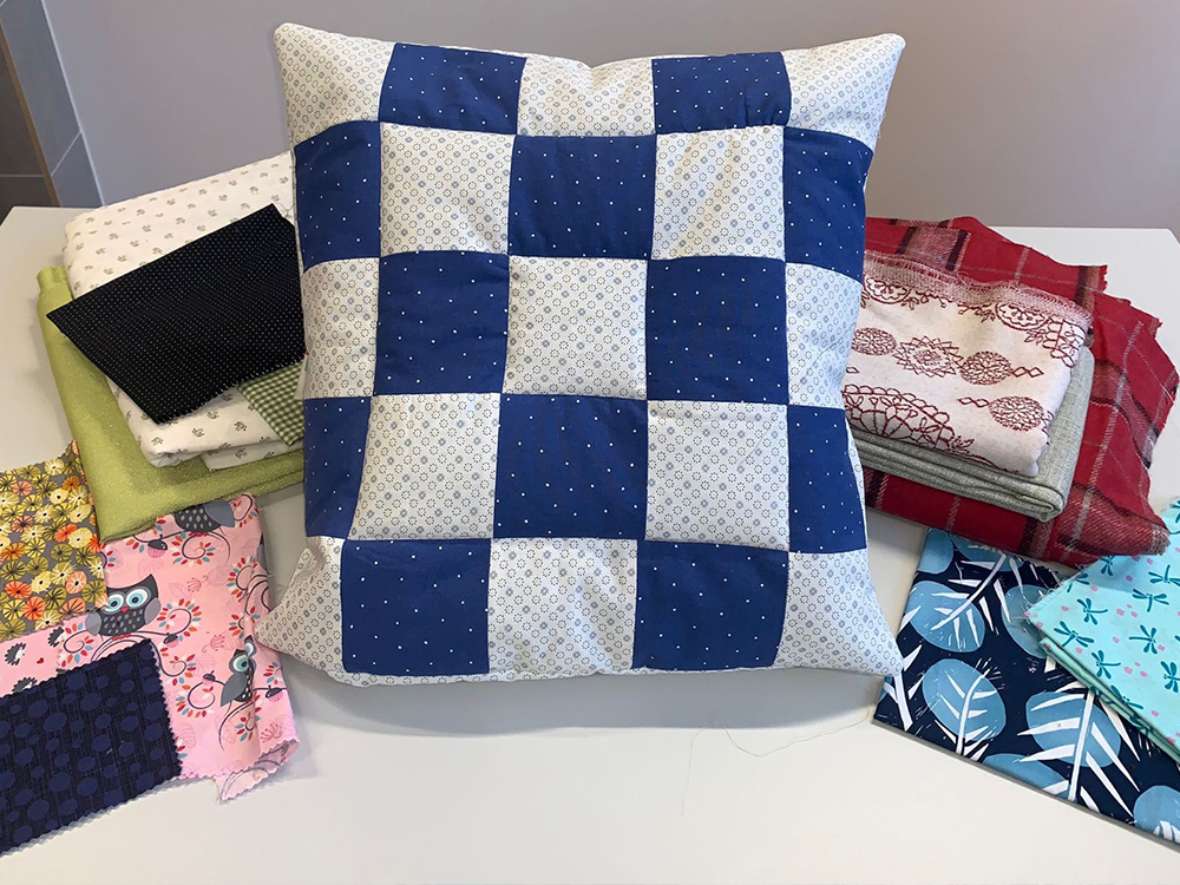 Wärme für's Herz - Patchwork-Kissen der 2AUL