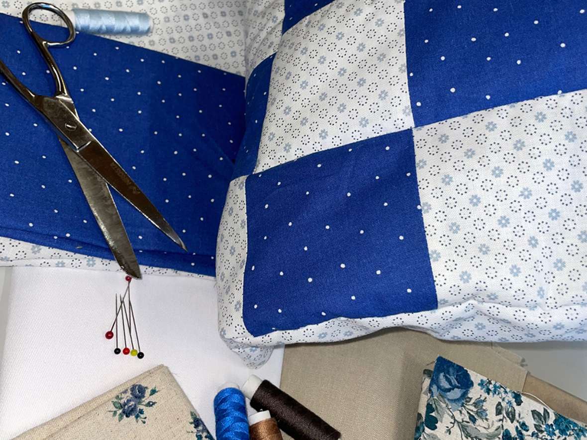 Wärme für's Herz - Patchwork-Kissen der 2AUL